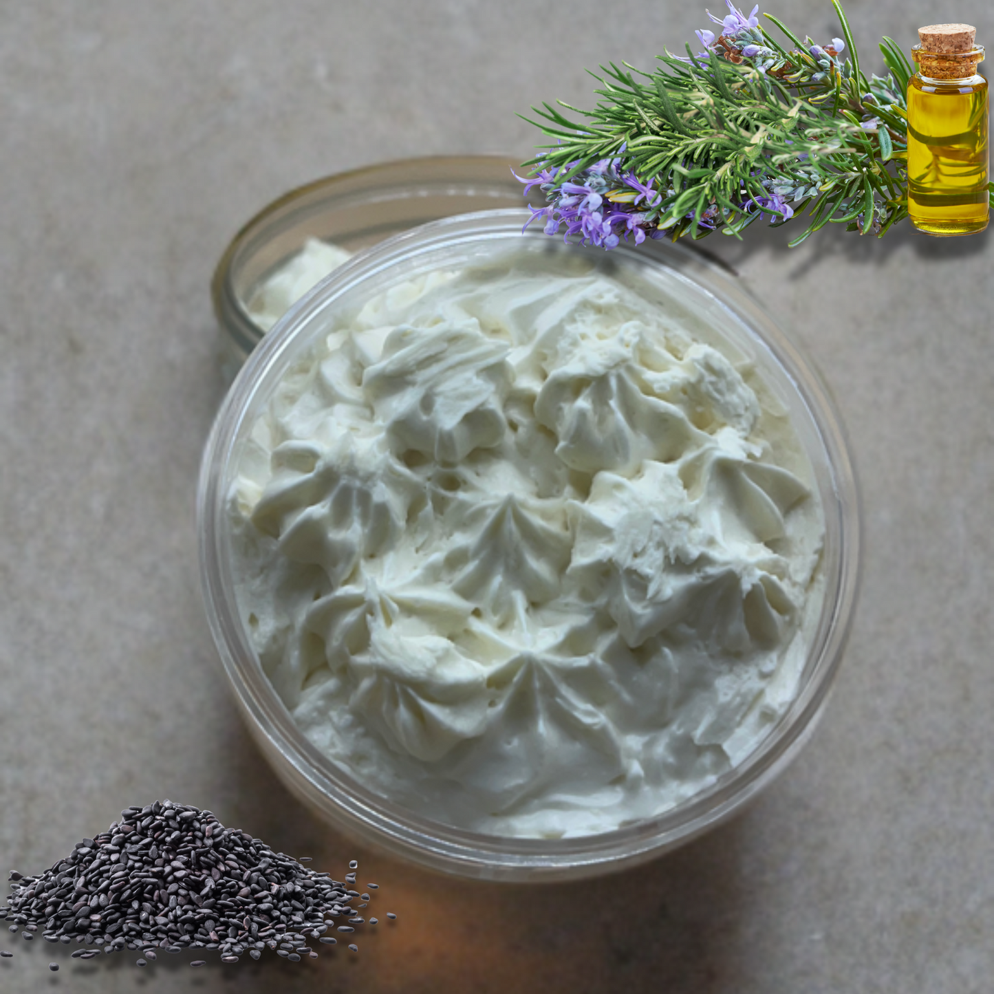 Chantilly de Karité Pousse Cheveux - Huile de Chébé et Romarin